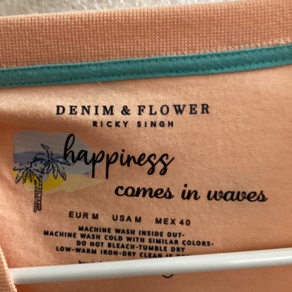 Orange cropped summer shirt - Picture 4 of 4